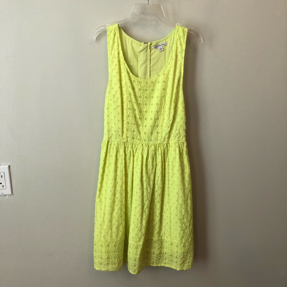 Yellow American Eagle eyelet sundress